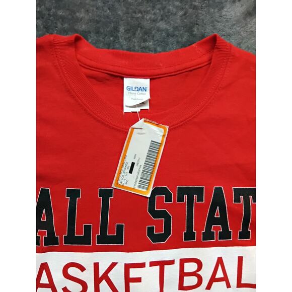 Ball State Cardinals Logo - NCAA Sports Team T-Shirt - Red - Picture 2 of 5